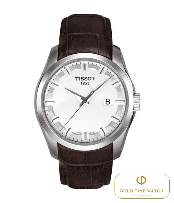 ng H Tissot T035.410.16.031.00 Nam Quartz Gold Time Watch